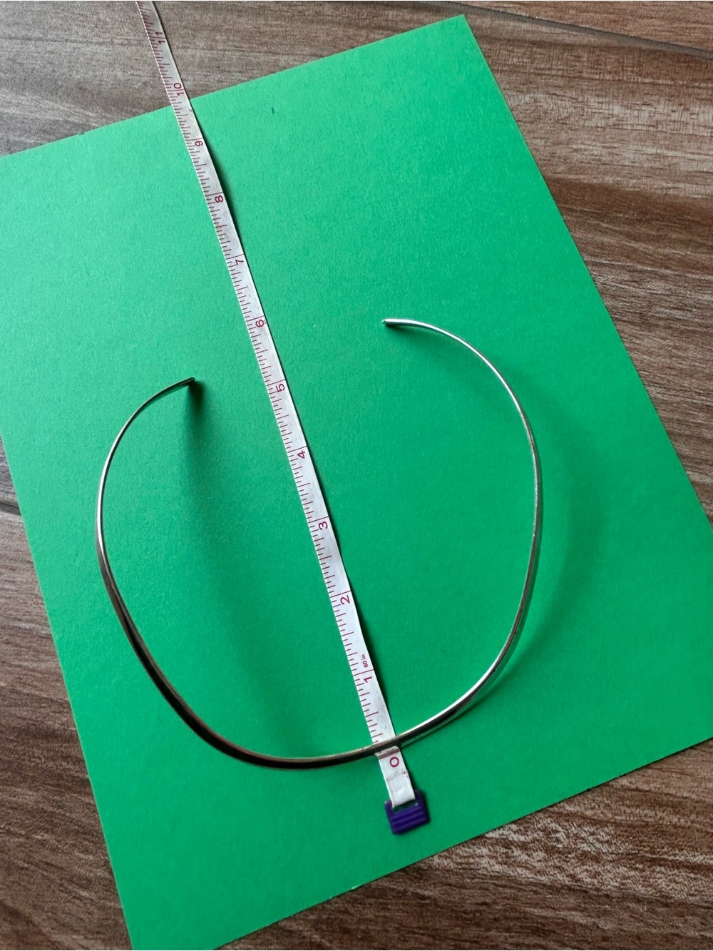 Sleek Sterling Silver Collar Torque Necklace Minimalist Choker 26.4g Vintage - Picture 8 of 9